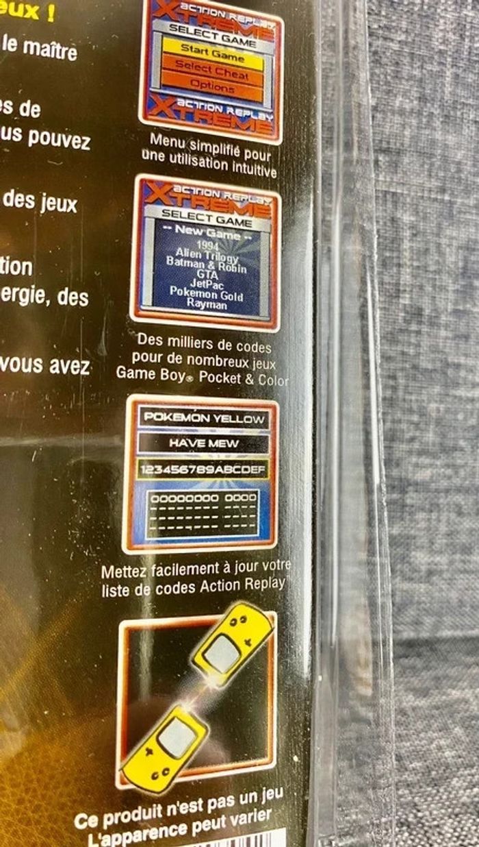Rare AR Action Replay GameBoy Color / Advance / SP - codes triches Pokemon, DBZ .. NЕUF sous blister - photo numéro 7