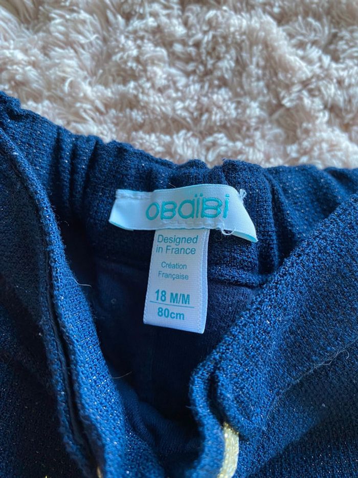 Lot de 2 short épais d’hiver Obaïbi 18 mois - photo numéro 2