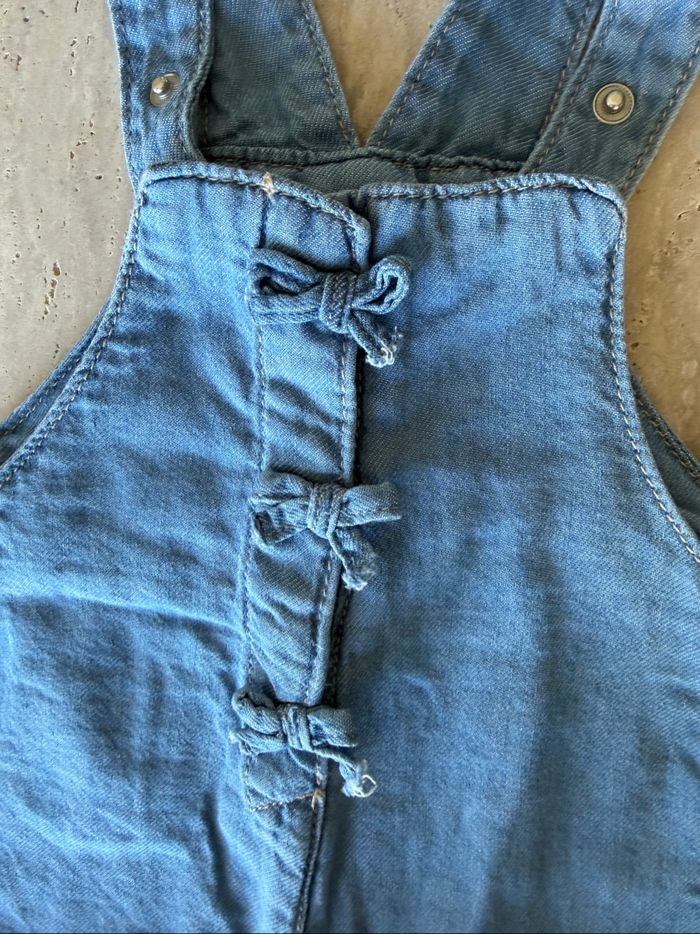 Combi-short en jean - photo numéro 3