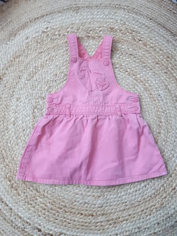 Robe rose à bretelles In extenso 86 cm