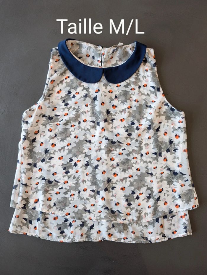 Débardeur fleuri fluide - Taille M/L