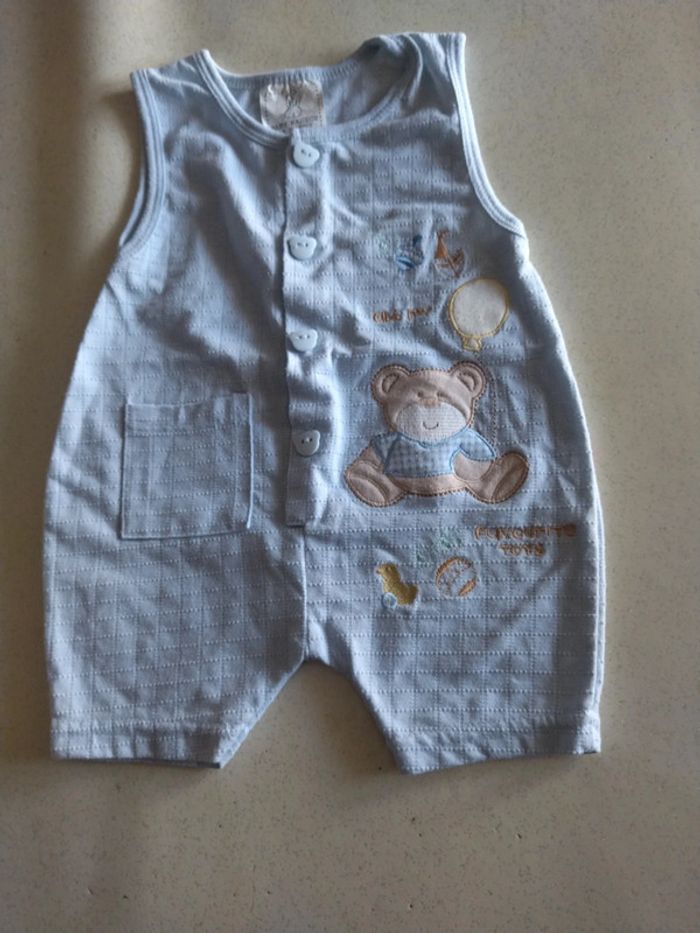 Lot de 2 combi short bébé 0/3 mois - photo numéro 5