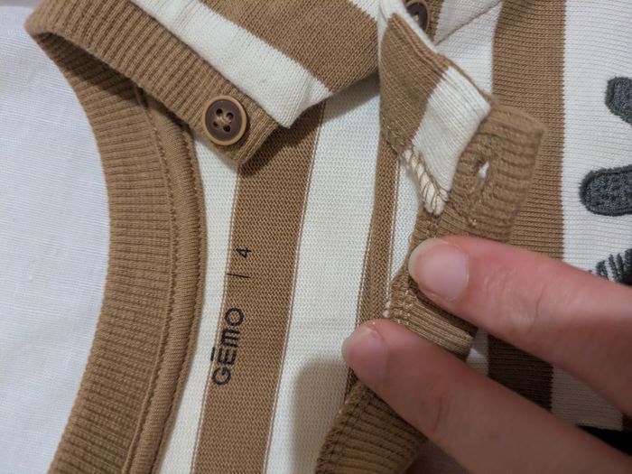 Pull fin gemo coton vert taille grand - photo numéro 2