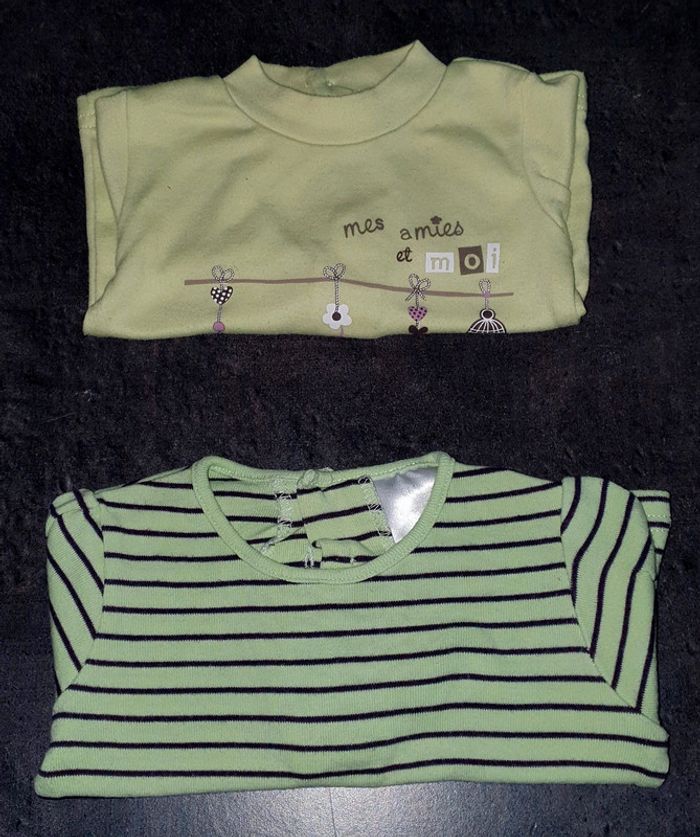 Lot t-shirts bébé fille