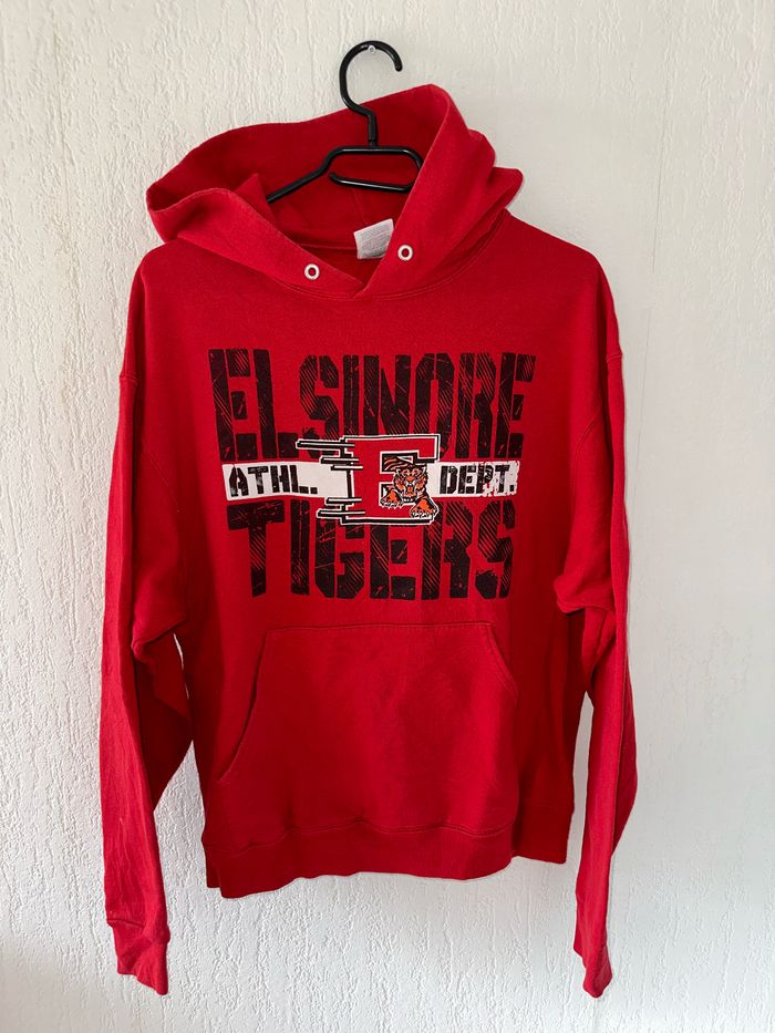 Pull à capuche taille 38 rouge