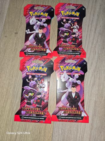 Pokemon lot de 4 booster ev10 rivalité destinées