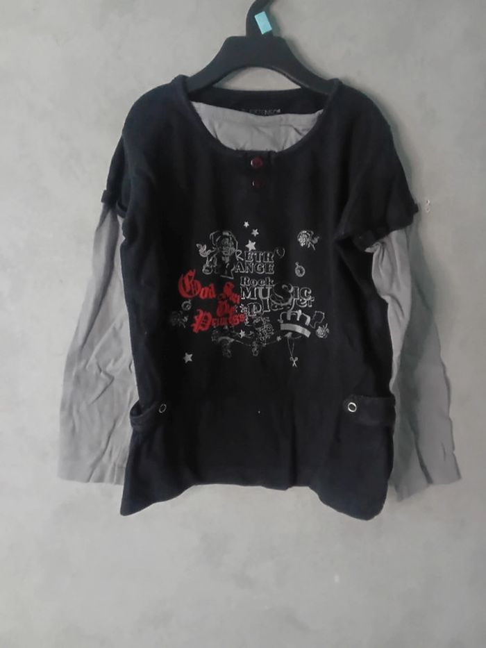 Tee shirt manche longue in extenso 5 ans