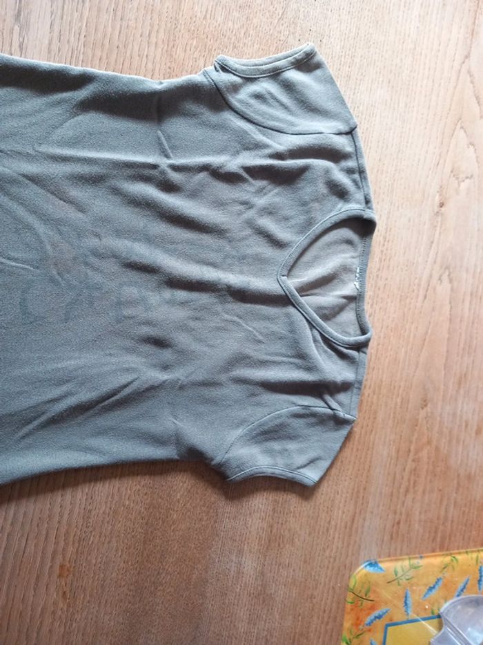 Tee-shirt coton kaki 6ans - photo numéro 2