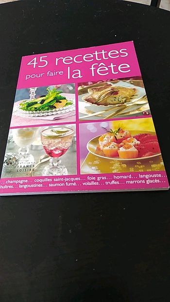 Livre 45 recettes de fête