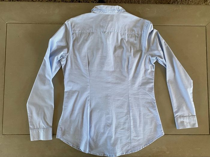 Chemise Kiabi blanche et bleue à rayures taille 40 - photo numéro 15