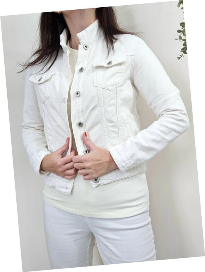 Veste en jean blanche Karl Marc John taille XS