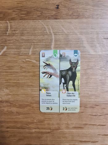 Carte neuve Goodies/Bonus pour le jeu Forêt Mixte Dartmoor : Mains Velues/Chien Des Baskerville