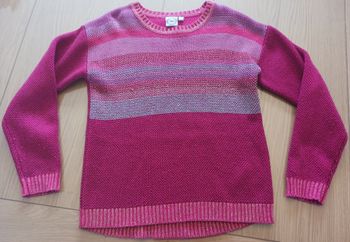 Pull rayé rose