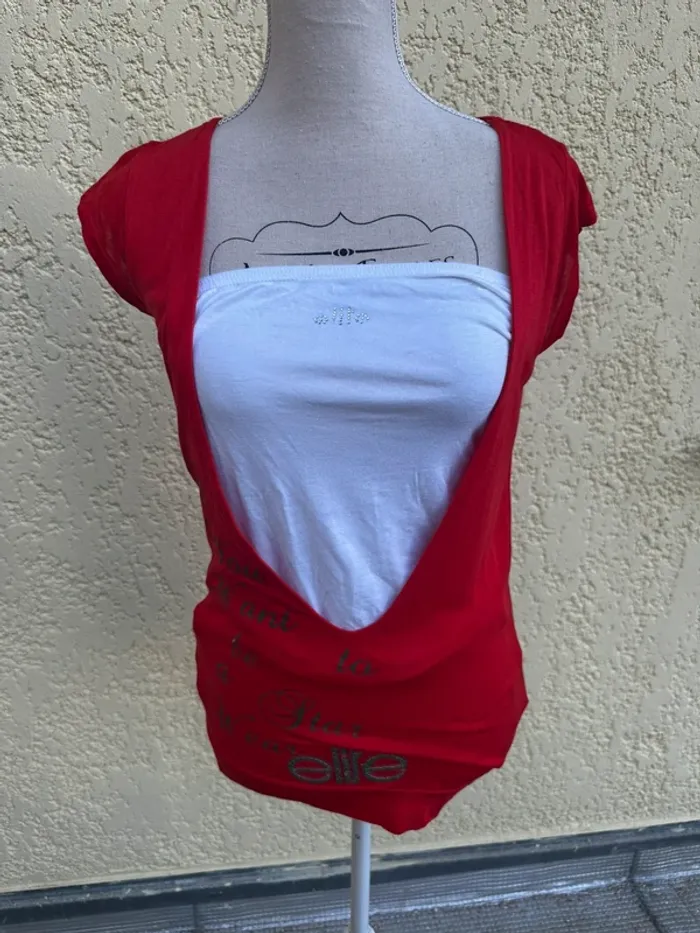🌺Ensemble Élite rouge et blanc Taille M🌸