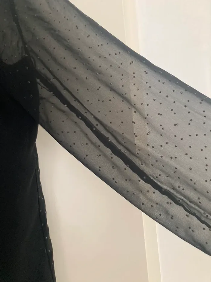 Chemise noire transparence - photo numéro 3