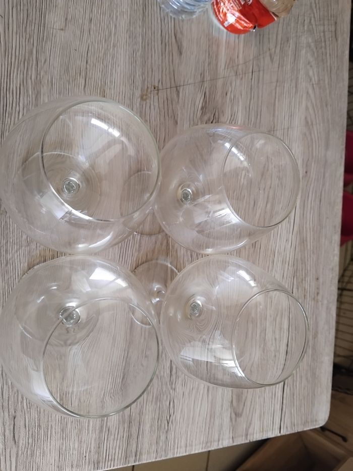 Lot de 4 verre ballon à vin neuf - photo numéro 2