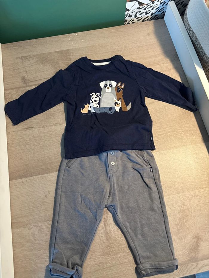 Pantalon jogging + teeshirt manche longue