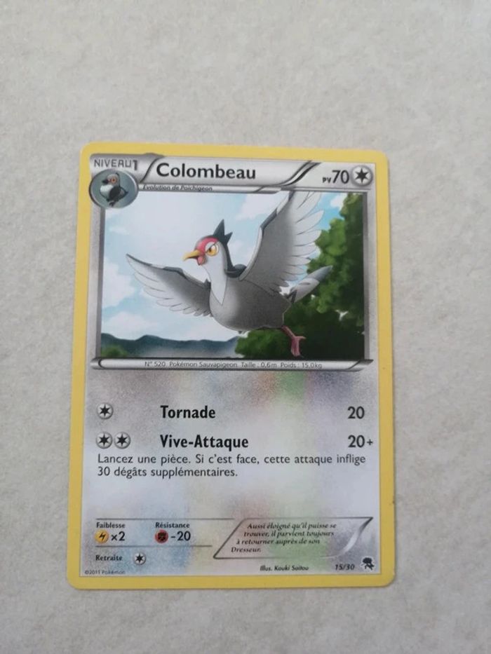 Carte Pokemon Colombeau 2011