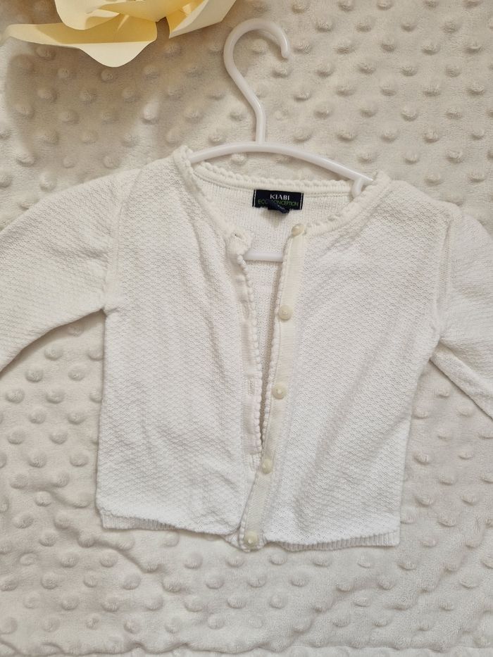 Gilet blanc kiabi 1 mois - photo numéro 2