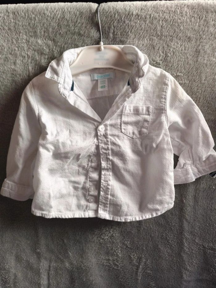 Chemise blanche obaibi 6 mois