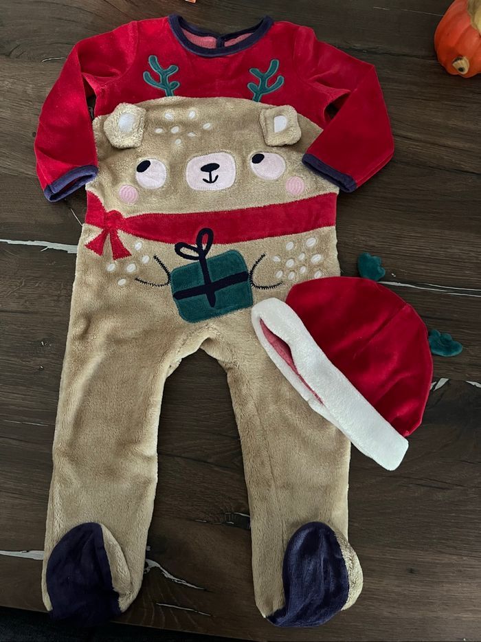 Ensemble pyjama bonnet Noël DPAM