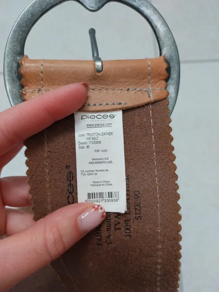 Grosse ceinture ajourée Pieces - photo numéro 5
