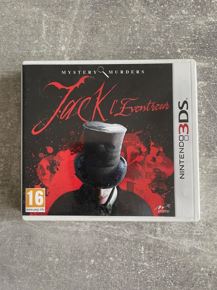 Jeu pour Nintendo 3DS Jack l'éventreur en français.