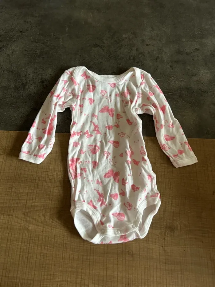 Body manches longues bébé fille, petit bateau 9 mois