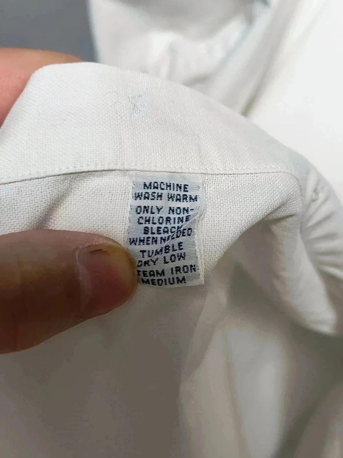 Chemise Ralph Lauren XXL Big Vintage Blanc Logo Brodé – Élégance Intemporelle - photo numéro 10