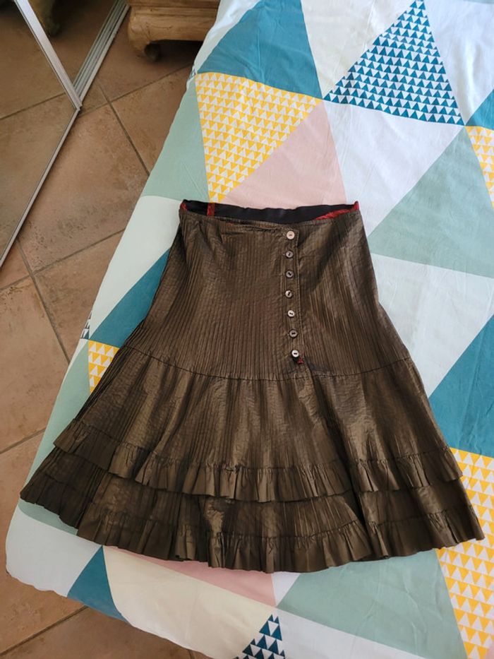 Jupe nathalie garcon plissée taille 38