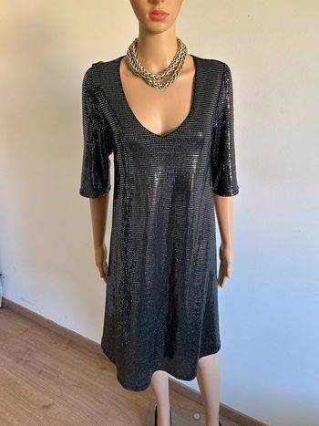 Robe scintillante neuve à manches courtes Breal taille 38 (valeur 60€)