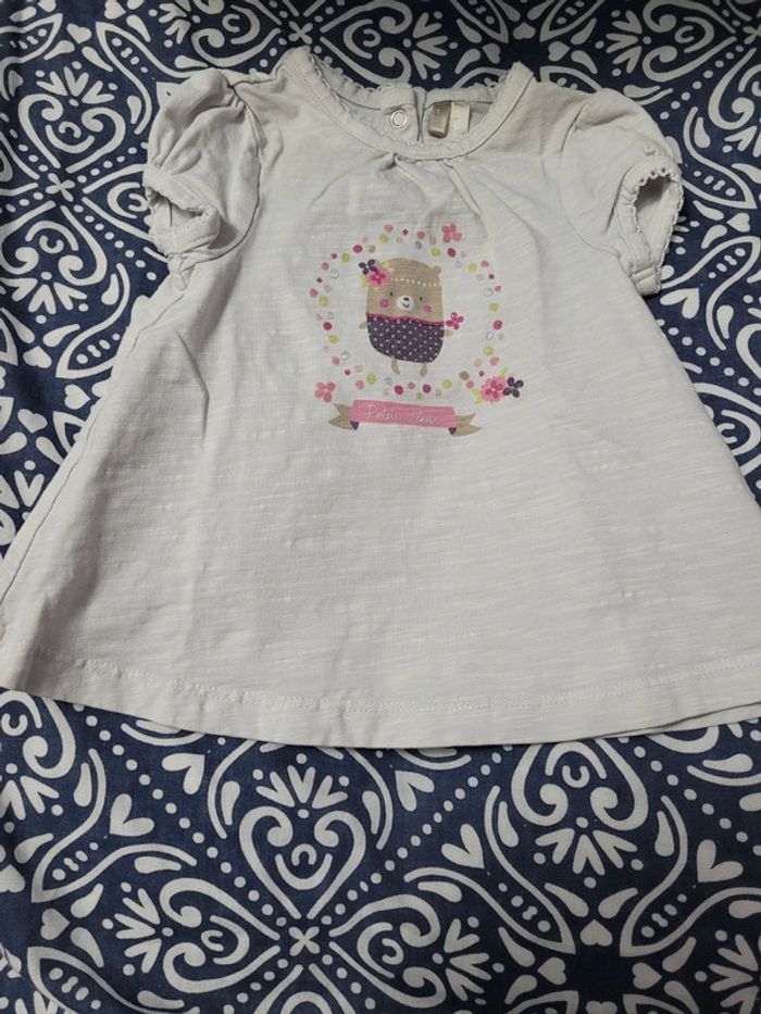 Tee-shirt été bébé 1 mois