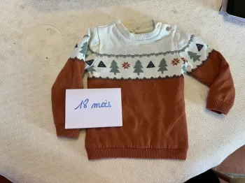 Pull Orchestra en tricot Jacquard doublé velours - 18 mois