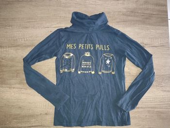 Sous pull bleu marine Verbaudet 10 ans mes petits pulls