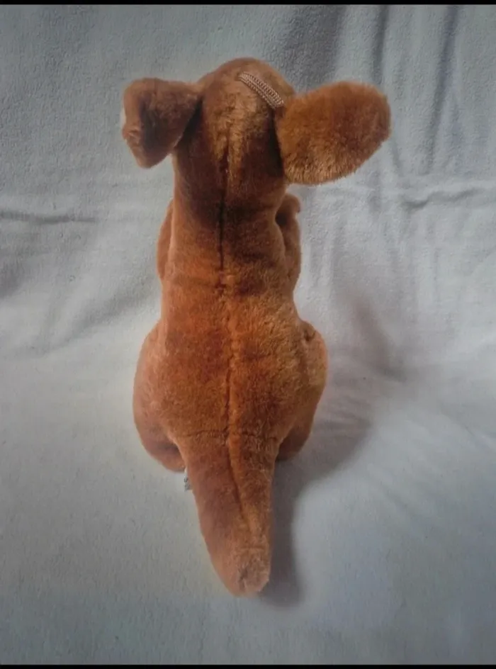 Jolie peluche kangourou et son bébé sandy - photo numéro 4