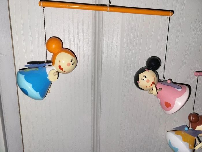 Mobile en bois fée chambre fille - photo numéro 6
