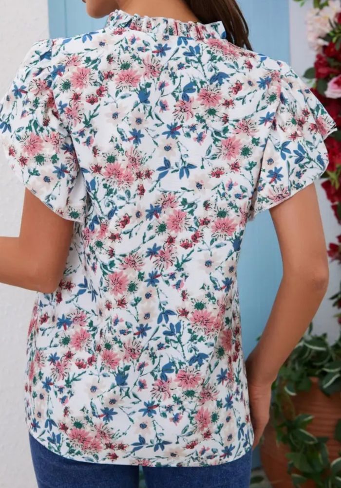 Tunique fleurie taille 44 46 - photo numéro 2