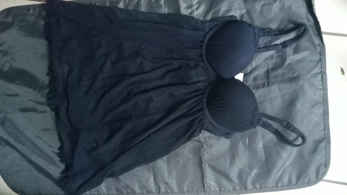 Très jolie Nuisette transparente bleu marine - photo numéro 12