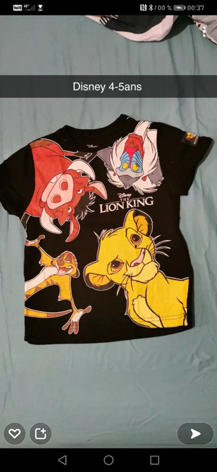 T-shirt le rois lion