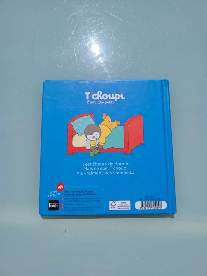 Livre T'choupi : à lire et à écouter, tome 39 : T'choupi ne veut pas se coucher (82) - photo numéro 4