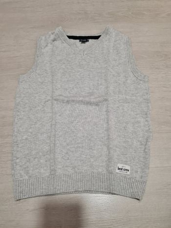 Pull habillé sans manches 8 ans garçon 