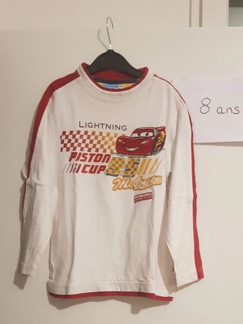 T-shirt ml cars Disney 8 ans