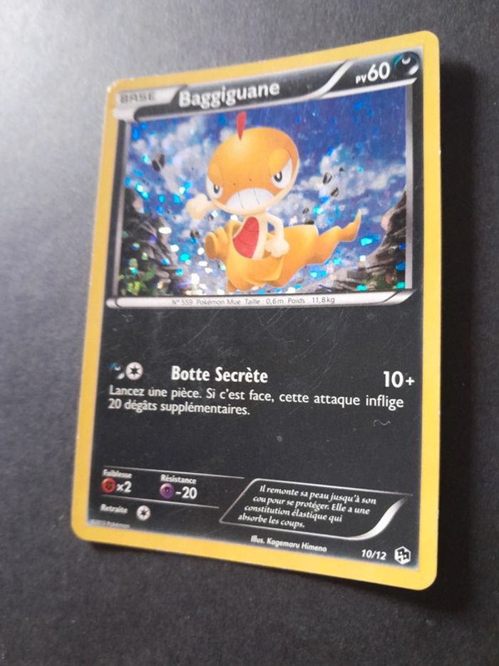 Carte Pokémon Baggiguane Holographique 10/12 - photo numéro 2
