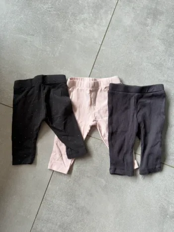 Lot de 3 leggings bébé fille