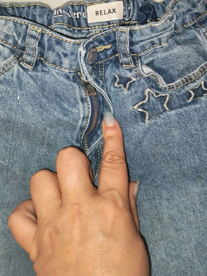 Pantalon en Jean fille 5 ans réglable - photo numéro 4
