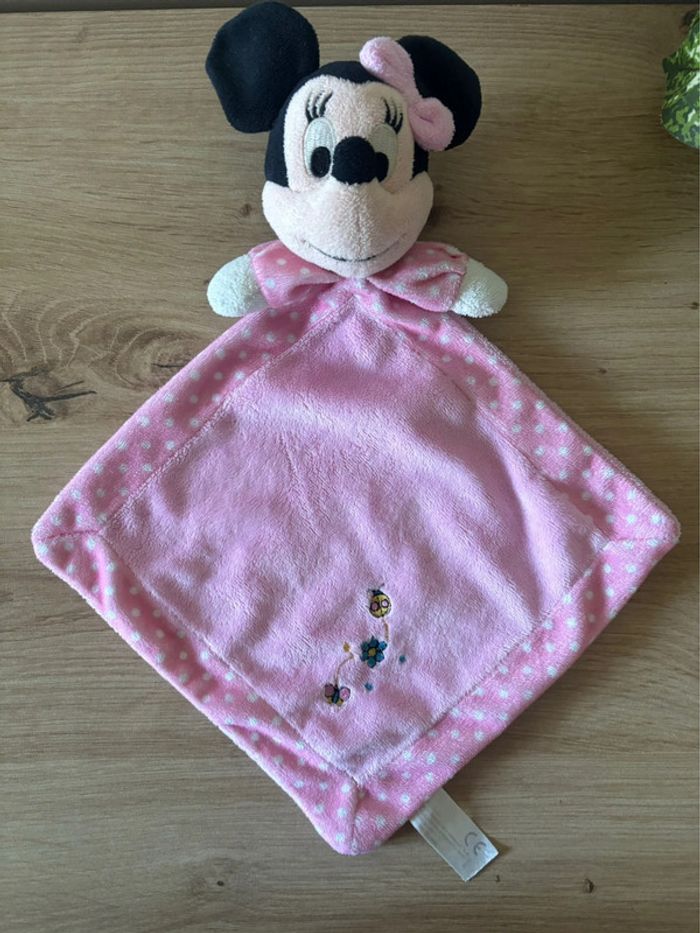 Doudou plat losange Minnie rose coccinelle nicotoy - photo numéro 2