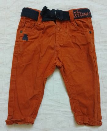 Lulu castagnette pantalon marron ceinture