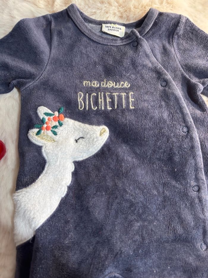 Grenouillère en velours - photo numéro 3