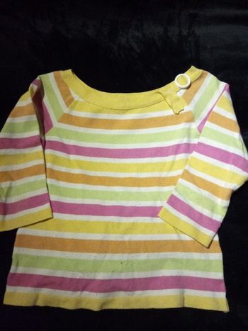 Petit pull fin col bateau