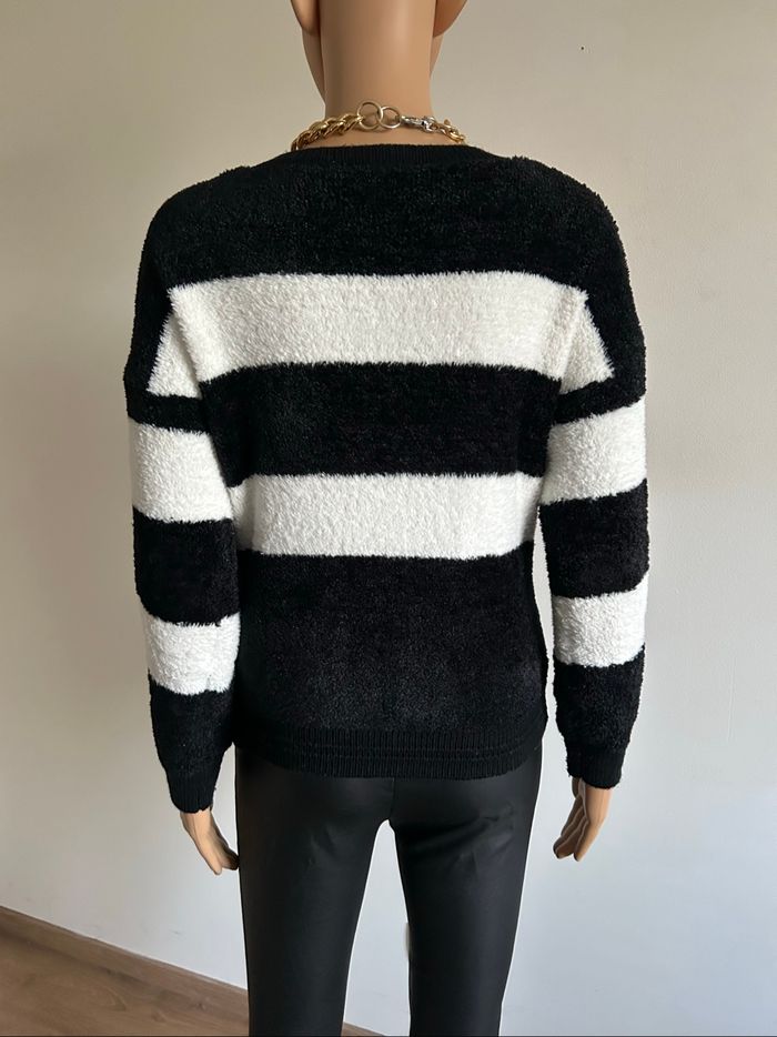 Pull tout doux noir et blanc Morgan taille S jamais porté - photo numéro 5